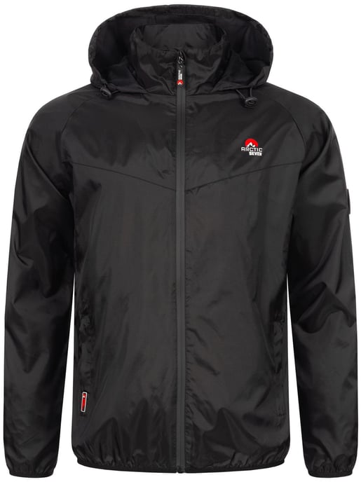 Chaqueta impermeable Arctic Seven para hombre – Negro - Image 2