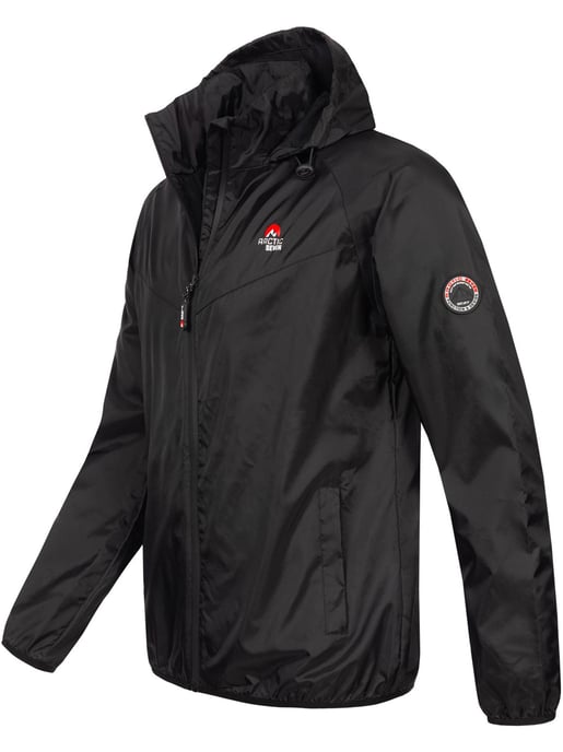 Chaqueta impermeable Arctic Seven para hombre – Negro - Image 3