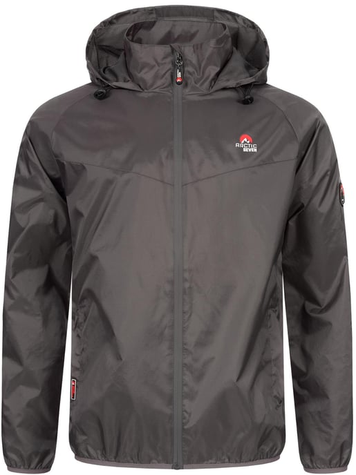 Chaqueta de lluvia Arctic Seven para hombre – Gris oscuro - Image 2