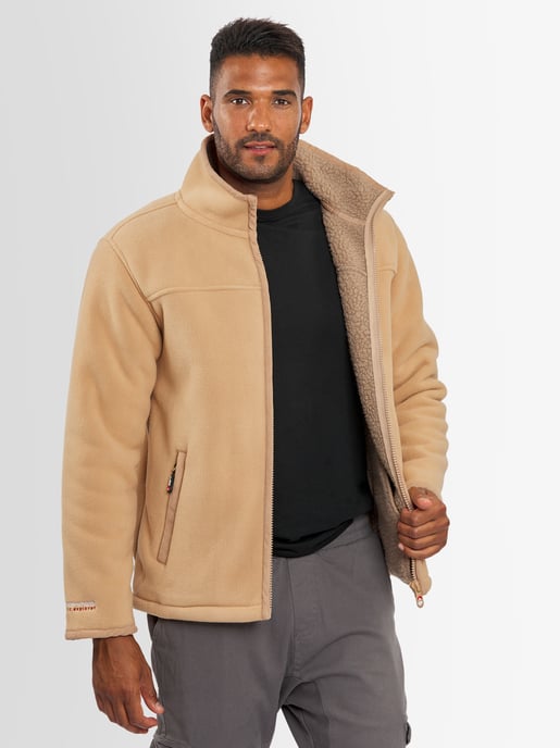 Chaqueta polar Arctic Seven para hombre – Café - Image 2