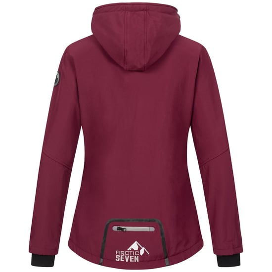 Chaqueta Softshell para Mujer Arctic Seven Vino-Gris - Image 4