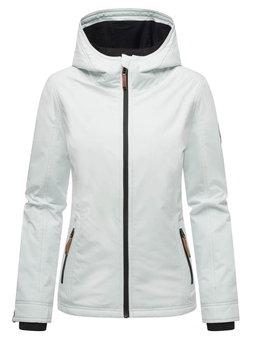 Marikoo Chaqueta ligera entretiempo mujer resistente al agua y al viento con capucha iceblue - Image 2