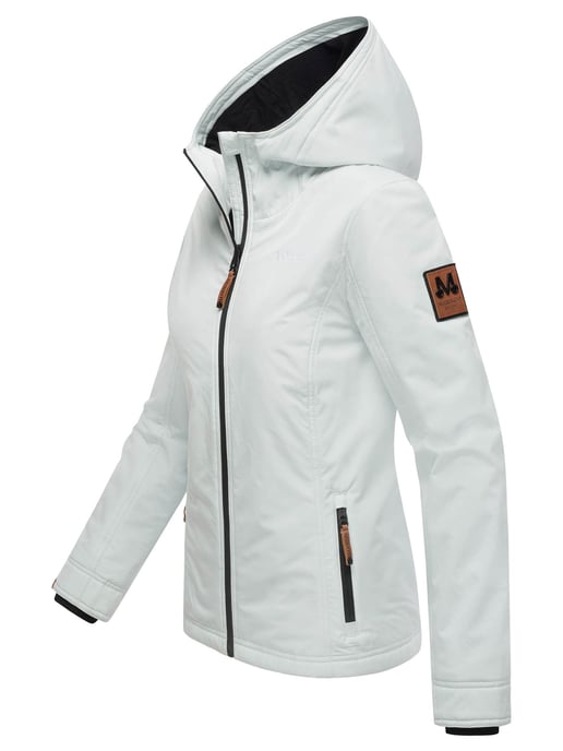 Marikoo Chaqueta ligera entretiempo mujer resistente al agua y al viento con capucha iceblue - Image 3