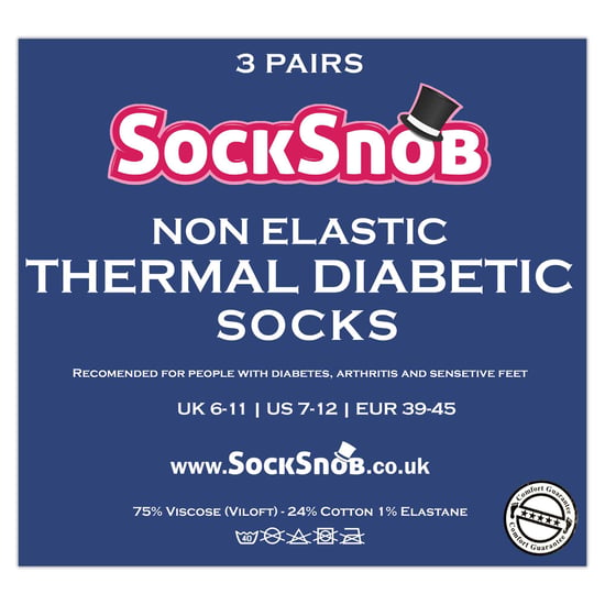 Calcetines Diabéticos Térmicos Finos No Elásticos para Hombre - Image 2