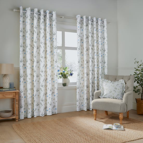 Wylder Cortinas para Temperatura de Habitación 100% Algodón Con Ojales - Image 1