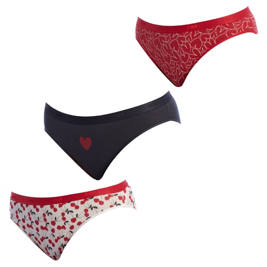 Pack-3 Braguitas Slips Coton Strech D4C17 para Mujer - Image 1