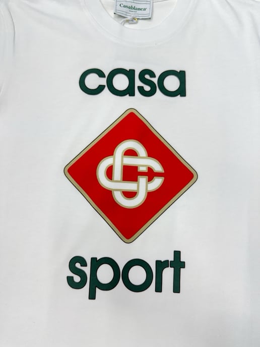 Camiseta con logo de Casablanca CASA Sport en Blanco - Image 3