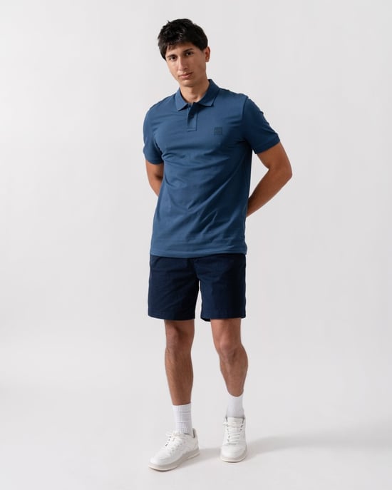 BOSS Orange Camisa Polo Slim Fit de Algodón Stretch para Hombre con Parche de Logo - Image 4