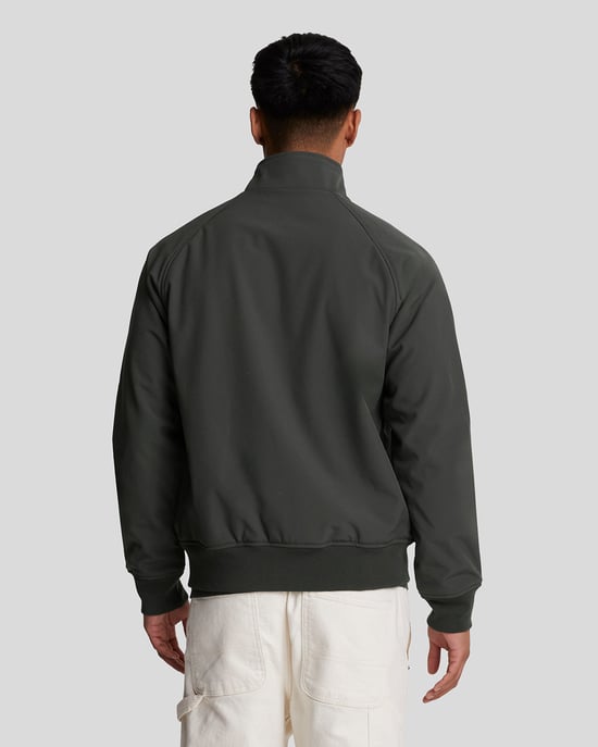 Chaqueta softshell gris metalizado con emblema de la marca Lyle & Scott - Image 3