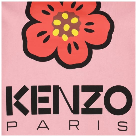 Kenzo Paris Flower Logo Rosa Sudadera Rosa - Image 3