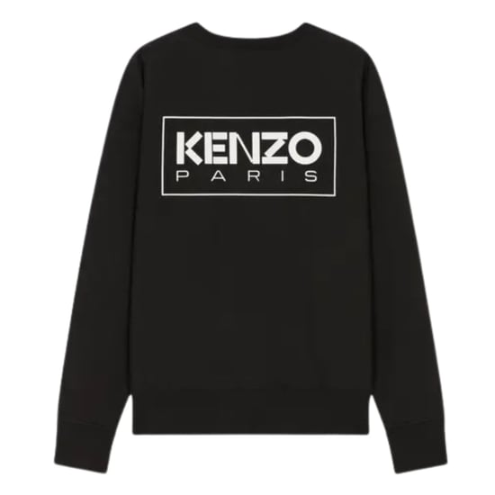 Kenzo Paris sudadera negra con logo delineado - Image 2