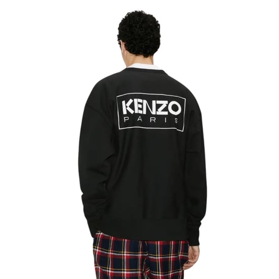 Kenzo Paris sudadera negra con logo delineado - Image 4