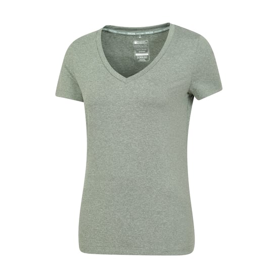 Mountain Warehouse Womens/Ladies Vitality V Neck T-Shirt (Khaki Green) - Image 4