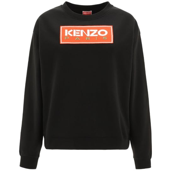 Sudadera Kenzo Paris Block Logo Mujer Negra - Image 1