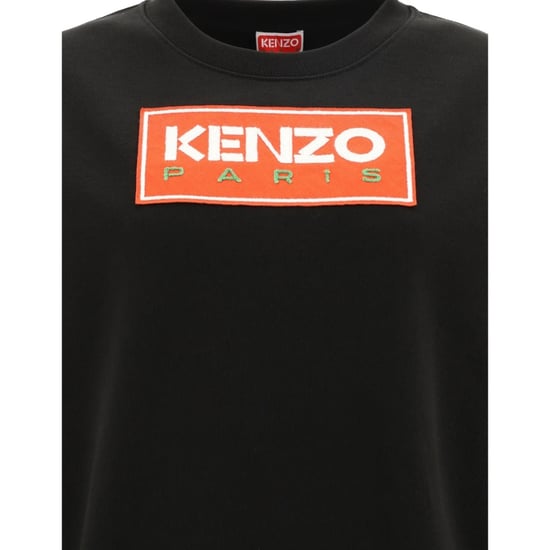 Sudadera Kenzo Paris Block Logo Mujer Negra - Image 3