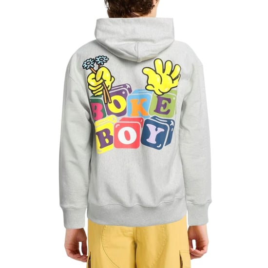 Kenzo sudadera con capucha gris con logo en bloques de colores - Image 2
