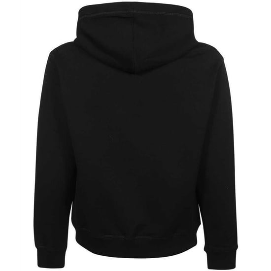 Dsquared2 Cool Fit sudadera con capucha negra con logo de hoja de arce en relieve - Image 2