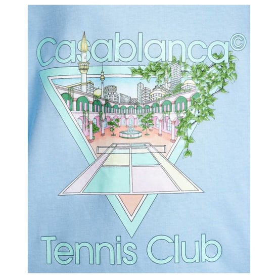 Camiseta Casablanca Tennis Club Design azul claro - Image 3