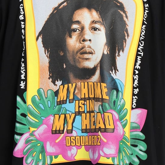 Dsquared2 Skater Fit Home Is In My Head Logo camiseta negra - Image 4