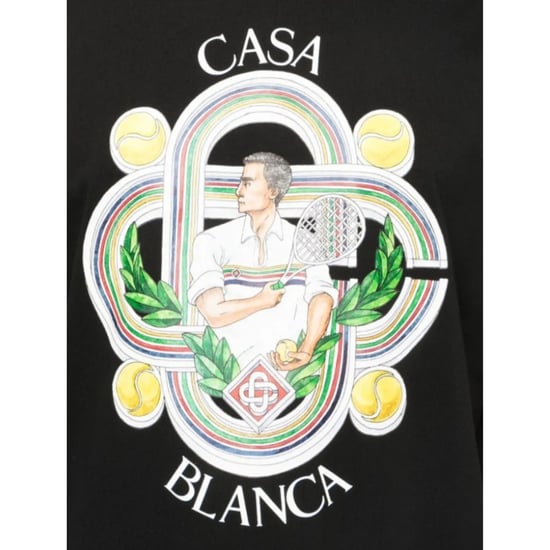 Casablanca Le Joueur Design camiseta negra - Image 3