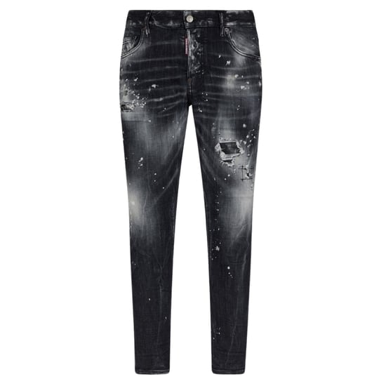 Vaqueros skater con lavado negro desgastado y salpicaduras de pintura de Dsquared2 - Image 1