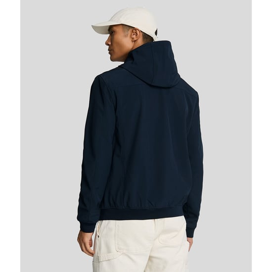 Chaqueta softshell azul marino oscuro con la marca Lyle & Scott - Image 3