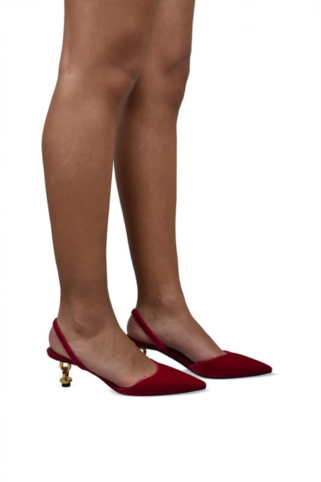 Tom Ford Zapatos de tacón Velvet Chain Rosa - Image 2