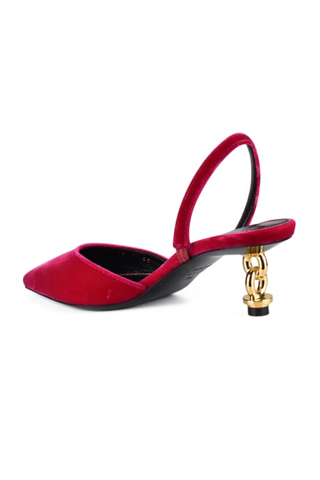 Tom Ford Zapatos de tacón Velvet Chain Rosa - Image 4