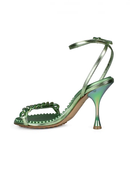 Bottega Veneta Sandalias Dot Verde - Image 2