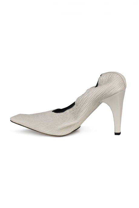 Bottega Veneta Zapatos de tacón Crunch Blanco - Image 4