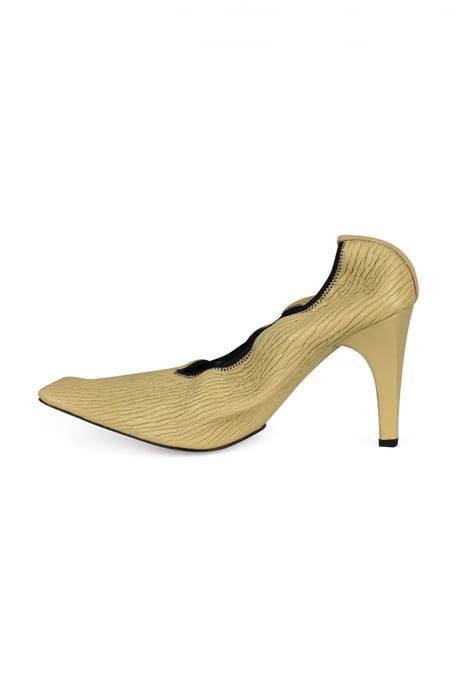 Bottega Veneta Zapatos de tacón Crunch Beige - Image 3