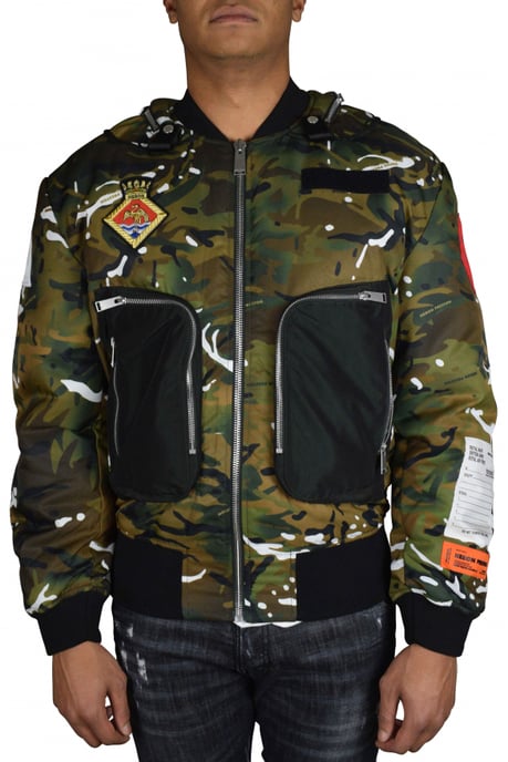 Heron Preston Chaqueta Bomber Caqui - Image 2