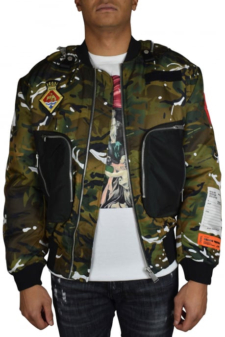 Heron Preston Chaqueta Bomber Caqui - Image 3