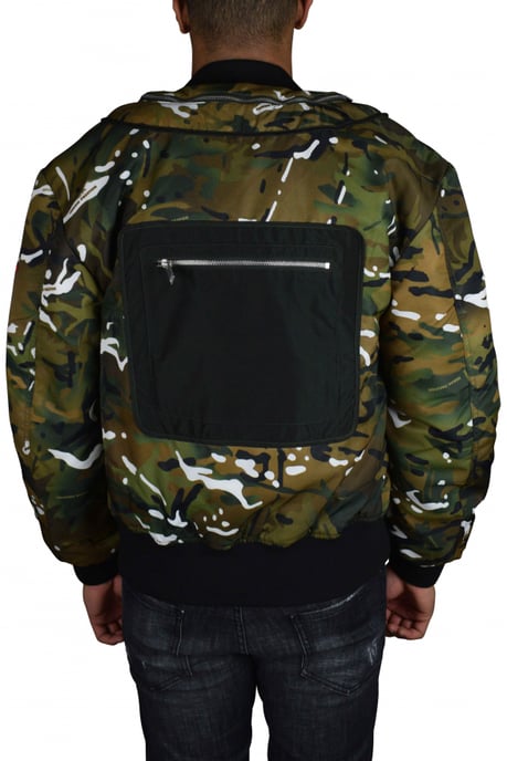 Heron Preston Chaqueta Bomber Caqui - Image 5