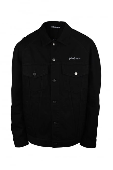 Palm Angels Chaquetas vaquera Negro - Image 1