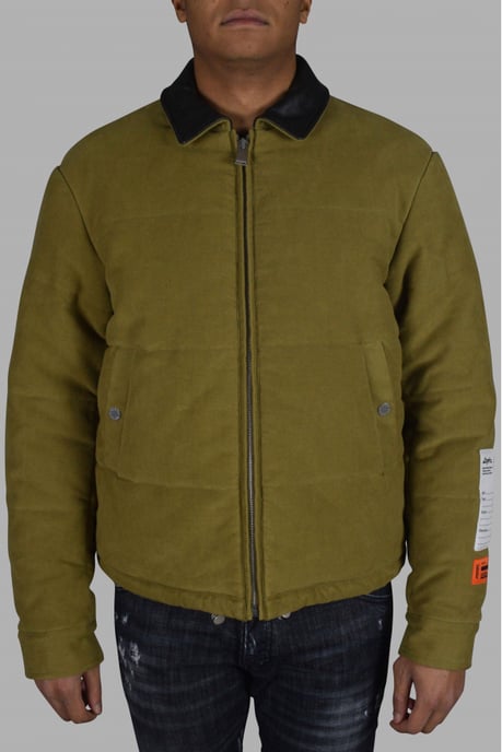 Heron Preston Chaqueta de plumón Caqui - Image 3