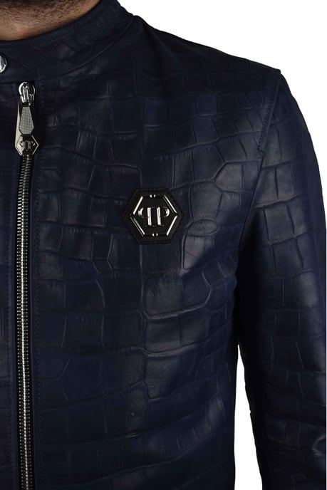 Philipp Plein Chaqueta biker Azul - Image 2