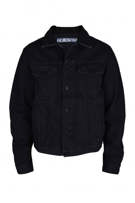 Off-White Chaqueta vaquera Negro - Image 1