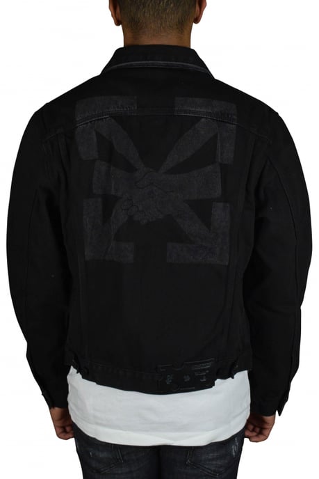 Off-White Chaqueta vaquera Negro - Image 3