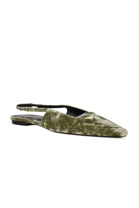 Saint Laurent Bailarinas Blade Verde - Image 3
