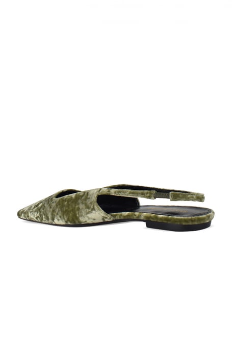 Saint Laurent Bailarinas Blade Verde - Image 4