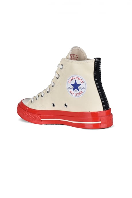 Comme des garçons Sneakers Chuck Taylor alta Beige - Image 3