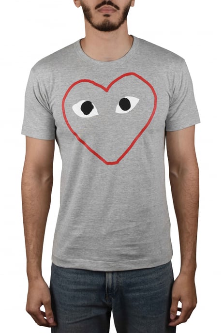 Comme des garçons Camiseta Gris - Image 2