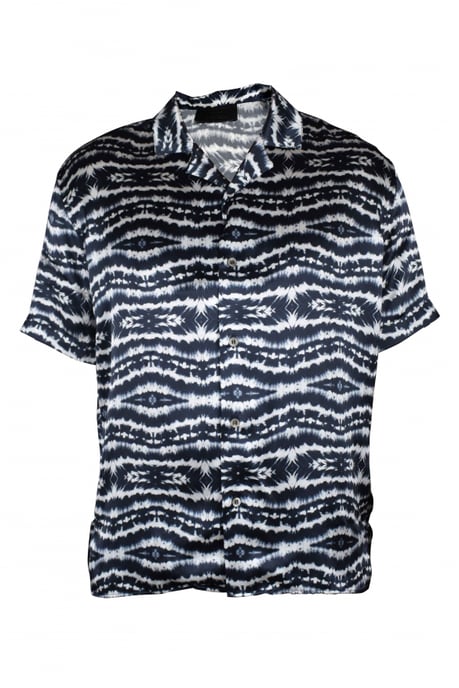 Philipp Plein Camisa Tie Dye SS Negro - Image 1