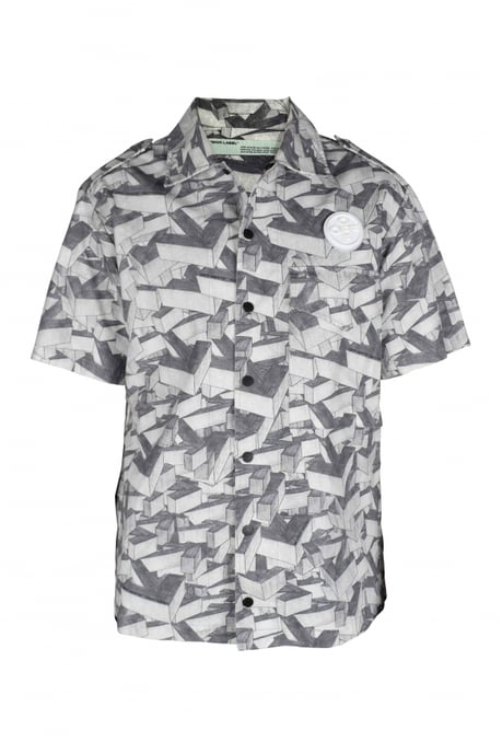Off-White Camisa Gris - Image 1