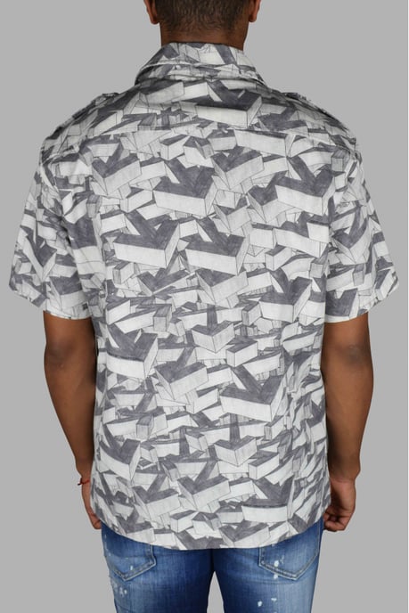 Off-White Camisa Gris - Image 3