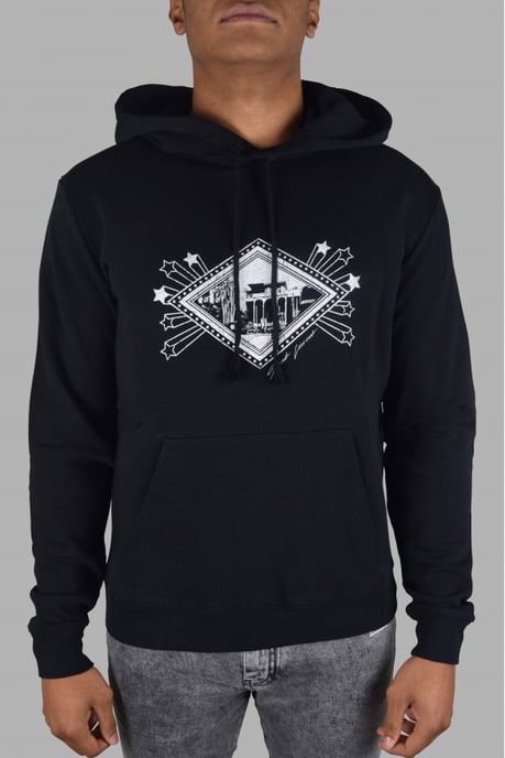 Saint Laurent Sudadera con capucha y logo Negro - Image 2