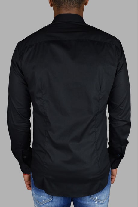 Philipp Plein Camisa Diamond Cut LS Iconic Negro - Image 4