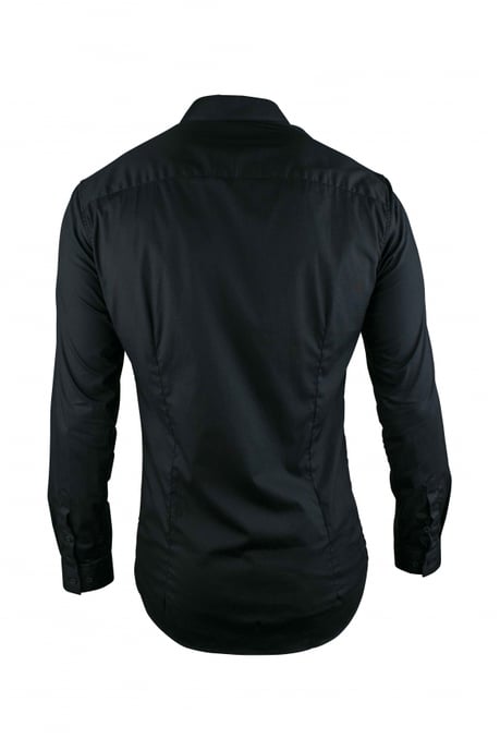Philipp Plein Camisa Diamond Cut LS Iconic Negro - Image 3
