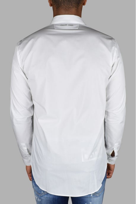 Philipp Plein Camisa Gold Cut LS Skull Blanco - Image 4
